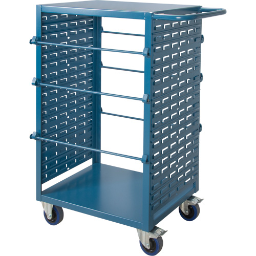 Chariot mobile pour mat&eacute;riaux bobin&eacute;s, Acier, 6 Montants, 21" la x 48" h x 38" p, Capacit&eacute; de 1200 lb The Estey Group