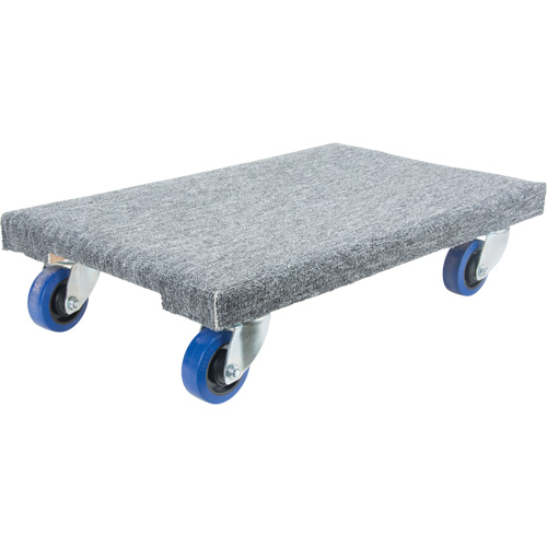 Heavy-Duty Solid Wood Dollies, Rubber Wheels, 1400 lbs. Capacity, 18" W x 24" D x 7" H The Estey Group