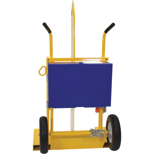Chariot pour chalumeau et bouteille &agrave; gaz, Roues Rempli de mousse, Base de 24" la x 19-1/2" lo, 500 lb The Estey Group