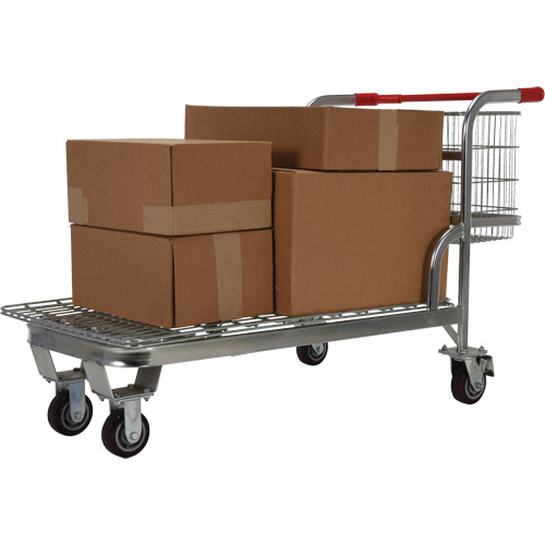 Chariot en treillis emboîtable, Acier, 28-3/4" x 37-1/16" x 59-5/8", Capacit&eacute; 275 lb The Estey Group