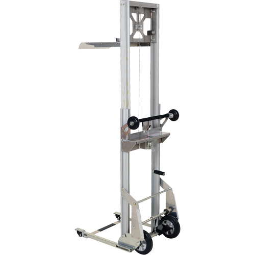 Appareil de levage portatif en aluminium, M&eacute;canisme Pompe au pied, Capacit&eacute; de 200 lb, Levage max de 61" The Estey Group