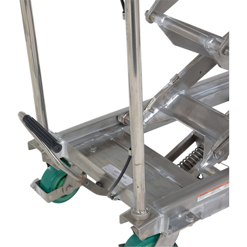 Manual Hydraulic Scissor Lift Table, 36-1/4" L x 19-3/8" W, Stainless Steel, 600 lbs. Capacity The Estey Group
