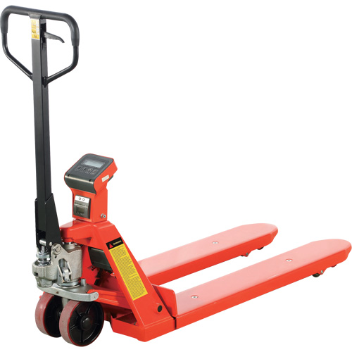 Eco Weigh-Scale Pallet Truck with Thermal Printer, 48" L x 27" W, 4400 lbs. Cap. The Estey Group