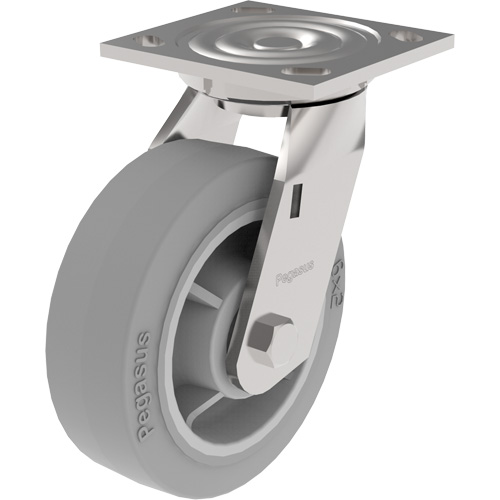 21 Series Medium-Duty Caster, Rigid, 8" (203.2 mm), Urethane, 1000 lbs. (453.6 kg.) The Estey Group