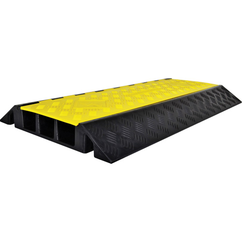 Powerhouse Heavy-Duty Straight Cable Protector, 3 Channels, 36" L x 19.75" W x 3" H The Estey Group
