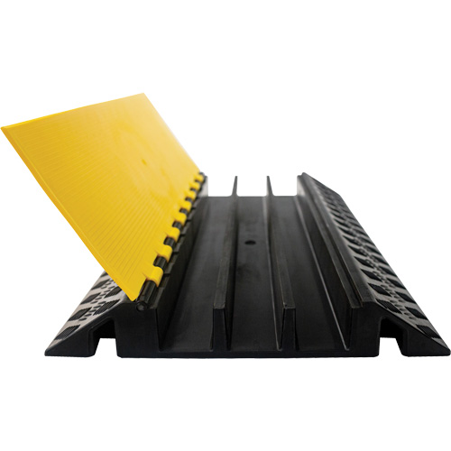 Powerhouse Heavy-Duty Straight Cable Protector, 3 Channels, 36" L x 19.75" W x 3" H The Estey Group