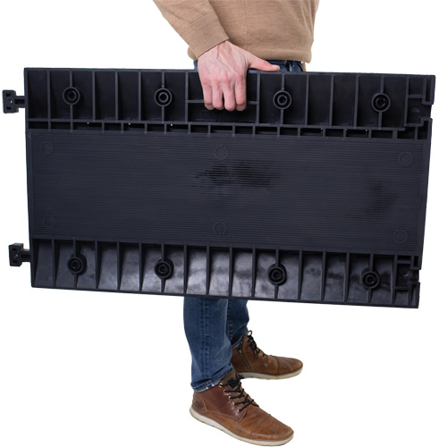 Powerhouse Heavy-Duty Straight Cable Protector, 3 Channels, 36" L x 19.75" W x 3" H The Estey Group