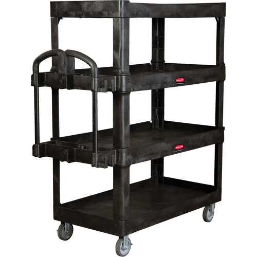 Heavy-Duty Ergo Utility Cart, 4 Tiers, 24-1/4" x 62-2/5" x 54-1/10", 700 lbs. Capacity The Estey Group