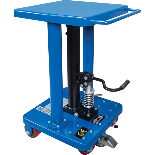 Table de travail hydraulique, 18'' lo x 18'' la, Acier, Capacit&eacute; 500 lb The Estey Group