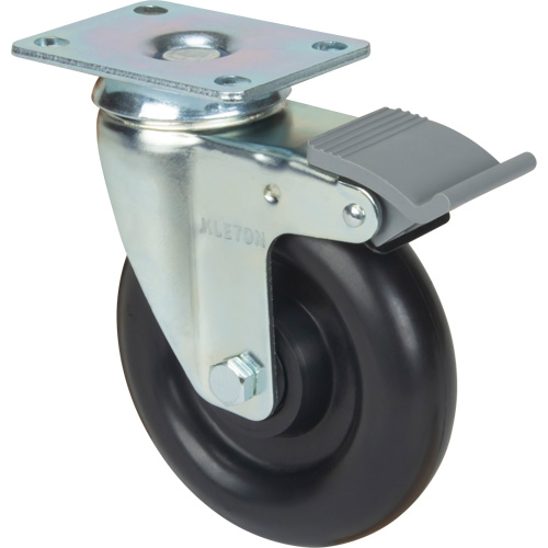 Roulette, Pivotant avec frein, 5" (127 mm), Polyol&eacute;fine, 250 lb (113,4 kg) The Estey Group