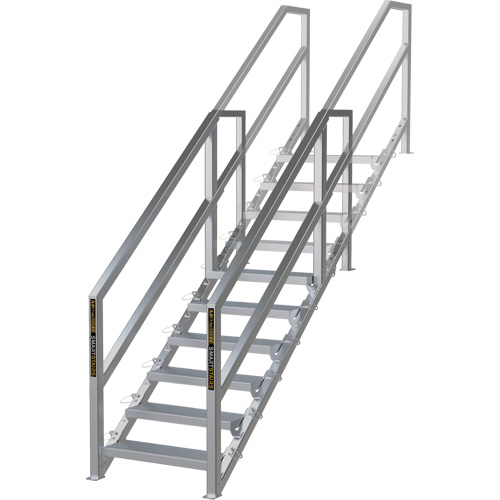 SmartStairs 6-10 Steps Modular Construction Stair System, 75" H The Estey Group