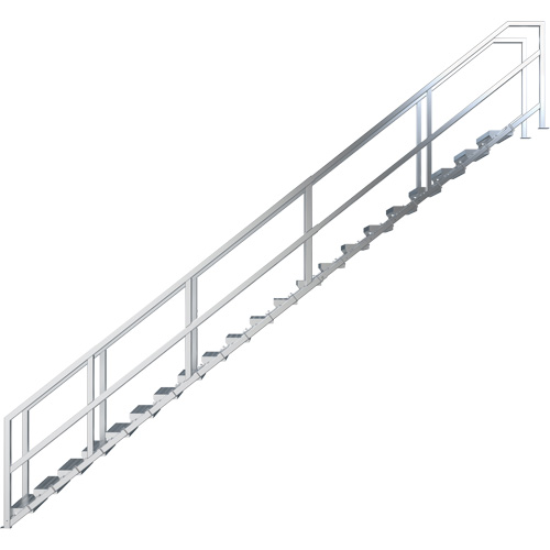Syst&egrave;me d'escalier modulaire pour la construction de 17-21 marches SmartStairs, 157-1/2" ha The Estey Group