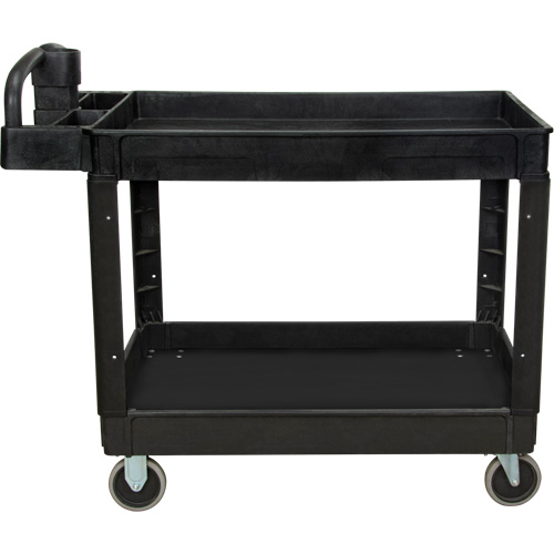 Utility Cart, 2 Tiers, 25-5/8" x 33-1/2" x 43-3/4", 550 lbs. Capacity The Estey Group