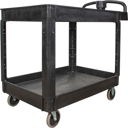 Utility Cart, 2 Tiers, 25-5/8" x 33-1/2" x 43-3/4", 550 lbs. Capacity The Estey Group