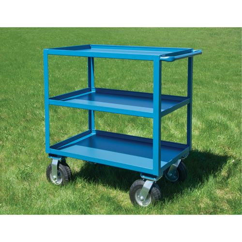 Outdoor Shelf Cart, 3 Tiers, 18" W x 39" H x 33" D, 1200 lbs. Capacity The Estey Group