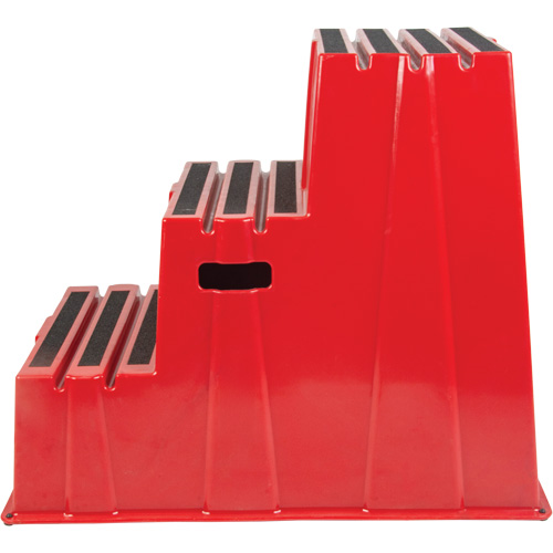 Industrial Step Stool, 3 Steps, 34-13/16" x 22-7/16" x 28-1/2" High The Estey Group
