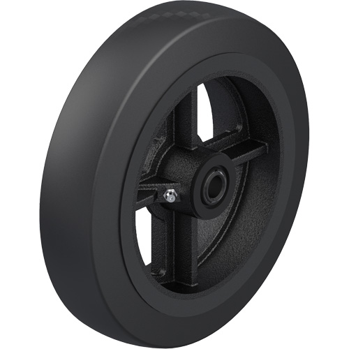Black Rubber on Cast Iron Core Wheel The Estey Group