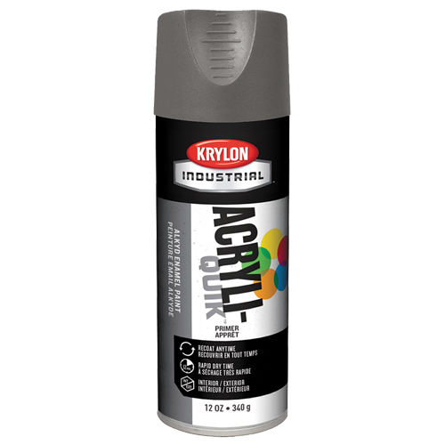 Laque industrielle Acryli-Quik, Gris, Tr&egrave;s mat, 12 oz, Canette a&eacute;rosol The Estey Group