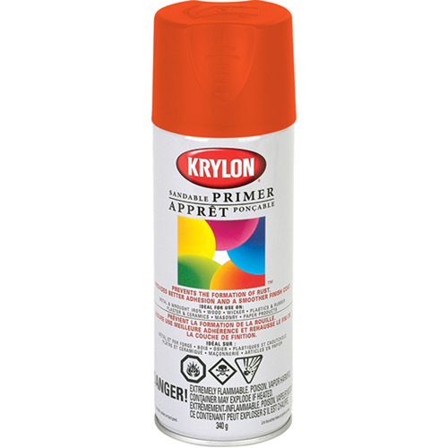 Peinture &agrave; pulv&eacute;riser fluorescente, Rouge/orange fluorescent, 11 oz, Canette a&eacute;rosol The Estey Group