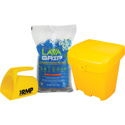LavaGrip Traction-Aid Kit with 77 Bags, Container Size 35.3 lbs. (16 kg), Bag The Estey Group