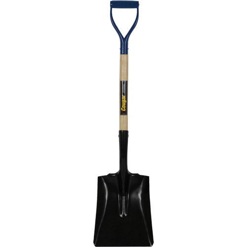 Square Point Shovel, Hardwood, Tempered Steel Blade, D-Grip Handle, 41-1/2" Long The Estey Group