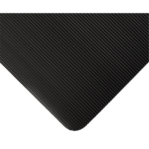 Tapis standard no 381, Ergonomique, 3' x 105' x 1/8", Noir The Estey Group