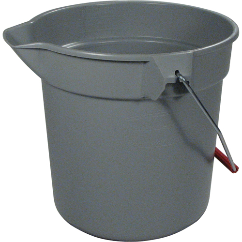 Seau Brute, Capacit&eacute; de 2.5 gal. US (10 pintes), Gris The Estey Group