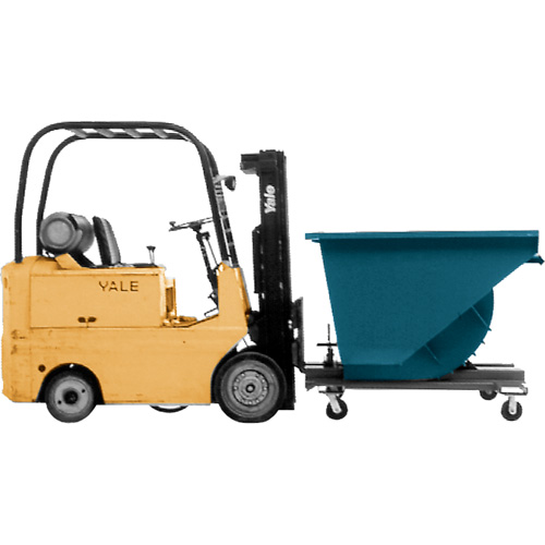 Conteneur autobasculeur, Acier, 3/4 vg³, Bleu The Estey Group