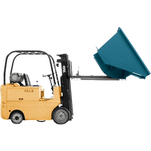Conteneur autobasculeur, Acier, 3/4 vg³, Bleu The Estey Group