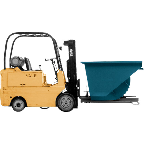 Conteneur autobasculeur, Acier, 3/4 vg³, Bleu The Estey Group