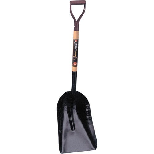 Grain & Coal Scoop Shovel, Wood, Tempered Steel Blade, D-Grip Handle, 27-3/4" Length The Estey Group