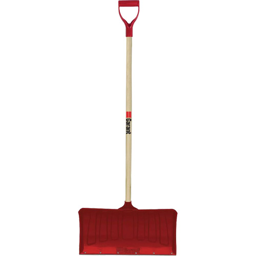 Red Snow Pusher, Polypropylene Blade, D-Grip Handle, 20-3/4" W The Estey Group