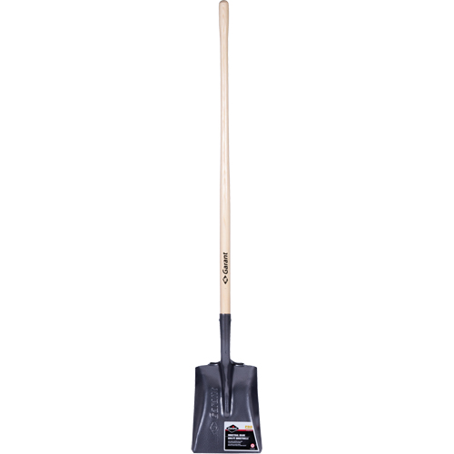 Pro Square Point Shovel, Wood, Tempered Steel Blade, Straight Handle, 48" Long The Estey Group