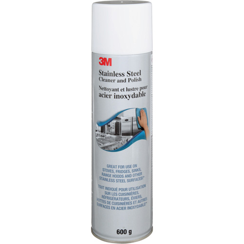 Nettoyant et produit &agrave; polir pour l'acier inoxydable, 21,5 oz., Canette a&eacute;rosol The Estey Group