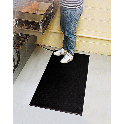 Comfort-King Anti-Static Matting, 6' W x 60' L x 3/8" T, Pebbled, Blue The Estey Group