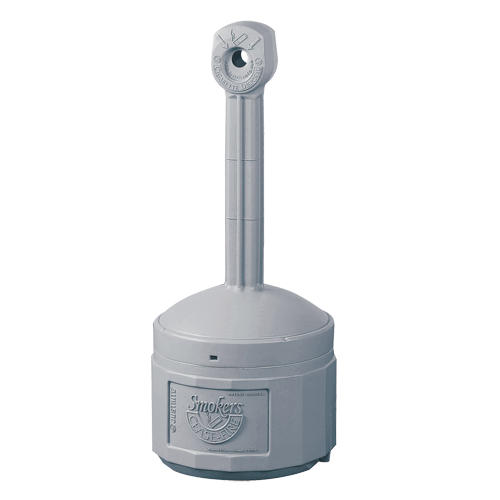 Smokers Cease-Fire&reg; Cigarette Butt Receptacle, Free-Standing, Plastic, 4 US gal. Capacity, 38-1/2" Height The Estey Group
