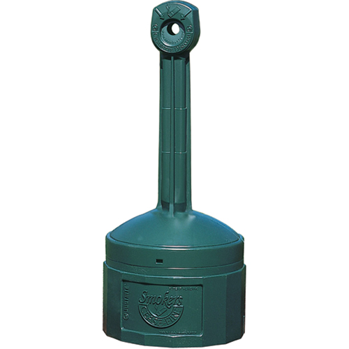 Smokers Cease-Fire&reg; Cigarette Butt Receptacle, Free-Standing, Plastic, 4 US gal. Capacity, 38-1/2" Height The Estey Group