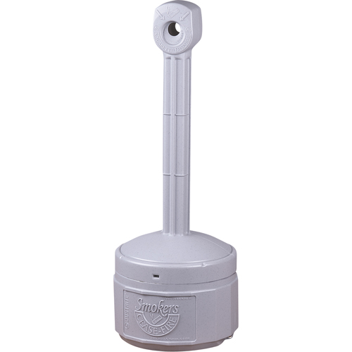Smokers Cease-Fire&reg; Cigarette Butt Receptacle, Free-Standing, Plastic, 1 US gal. Capacity, 30" Height The Estey Group