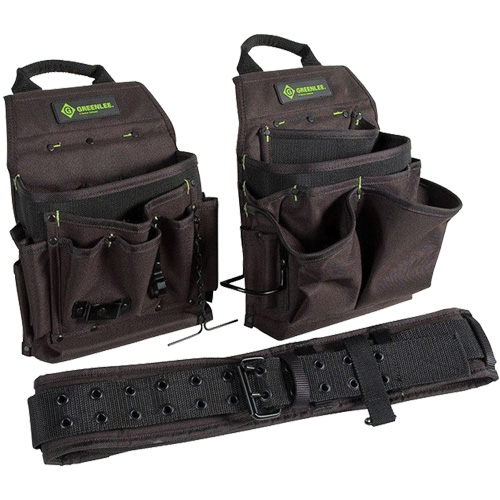 Ceinture porte-outils combin&eacute;e, Polyester, Noir The Estey Group