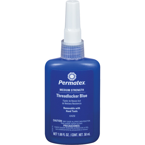 Adh&eacute;sif frein-filet &agrave; adh&eacute;rence amovible, Bleu, Moyen, 50 ml, Bouteille The Estey Group