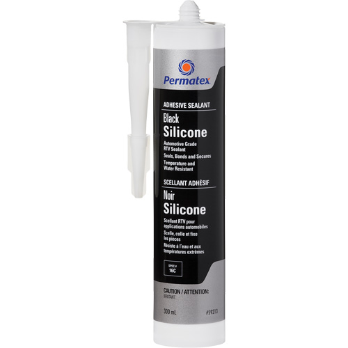 Scellant adh&eacute;sif RTV, 300 ml, Cartouche, Noir The Estey Group