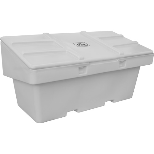 Contenants pour sel & sable SOS, Avec Moraillon, 72" x 36" x 36", 36 pi³, Gris The Estey Group