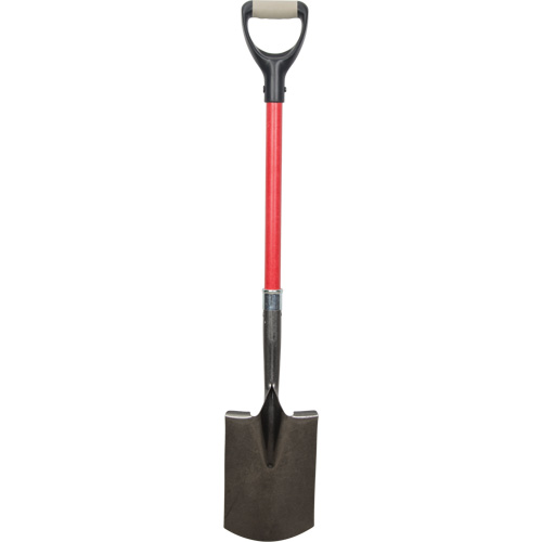 Pelles robustes, Fibre de verre, Lame Acier au carbone, Manche en Prise en D, Longueur 30-1/2" The Estey Group