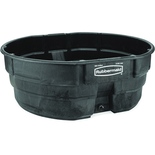 Stock Tank, 69" D x 63.25" W x 25" H, 2500 lbs. Capacity, Black The Estey Group