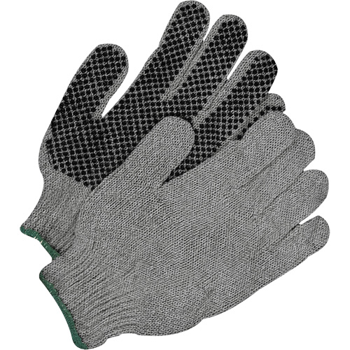 Classic Grip Gloves, Poly/Cotton, Single Sided, Large The Estey Group
