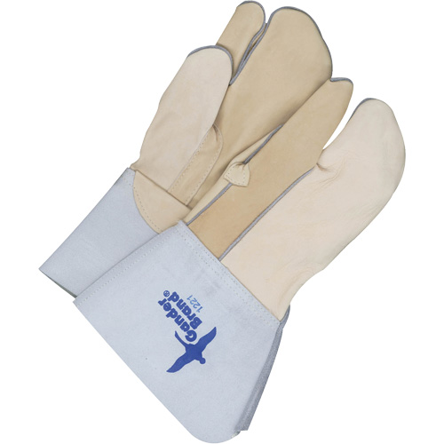 One-Finger Leather Mitts, Grain Cowhide, Size 11 The Estey Group