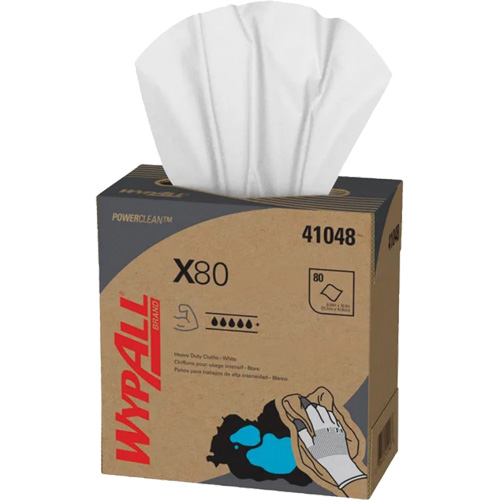 WypAll&reg; X80 Extended Use Cloths, Heavy-Duty, 16-4/5" L x 9" W The Estey Group