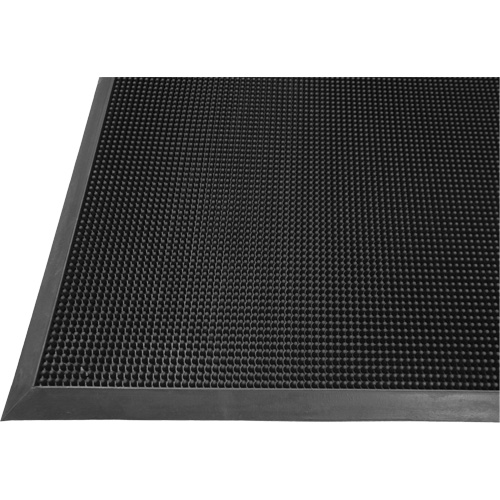 Tapis Gritstop Fingermat, Caoutchouc, Grattoir Type, Motif Textur&eacute;, 2-2/3" x 3-3/4", Noir The Estey Group