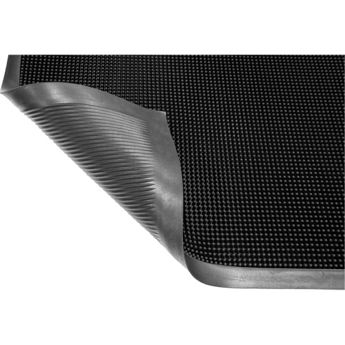 Tapis Gritstop Fingermat, Caoutchouc, Grattoir Type, Motif Textur&eacute;, 2-2/3" x 3-3/4", Noir The Estey Group