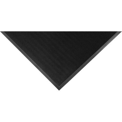 Tapis Gritstop Fingermat, Caoutchouc, Grattoir Type, Motif Textur&eacute;, 2-2/3" x 3-3/4", Noir The Estey Group